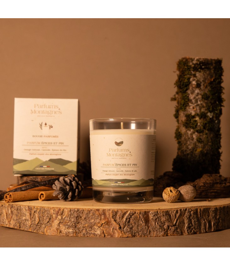 Bougie parfumée Épices et Pin
